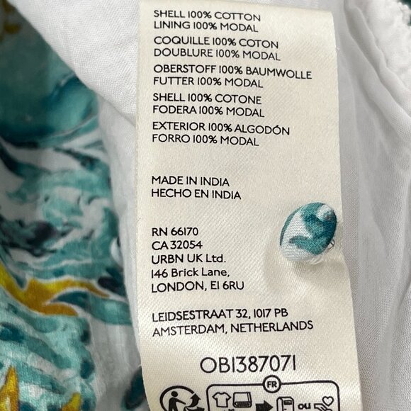 Anthropologie The Peregrine Midi Dress SM Chartreuse Smocked Cottagecore Prairie - Picture 14 of 14